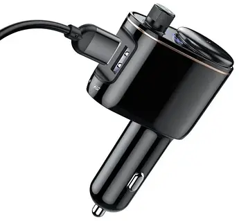 ФМ-модулятор Baseus Lokomotive S-06 Black