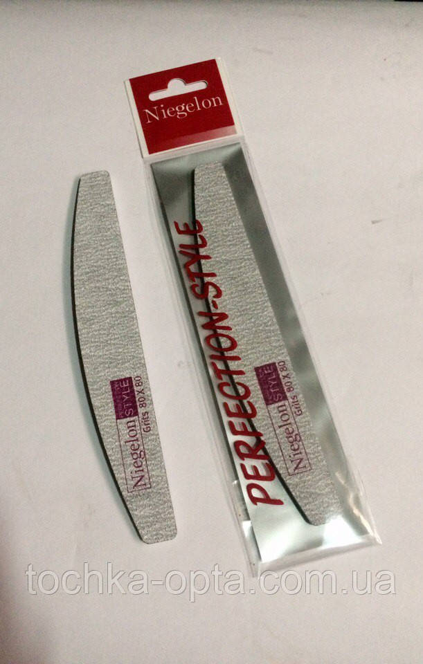 Пилка Нігелон 100/180 халф сіра, фото 1