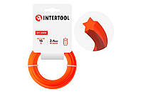 Ліска для тримера Intertool 2.4мм x 15м зірка (DT-2308)