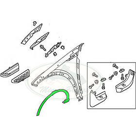 Land Rover Discovery Sport 2015-2017 Накладка молдинг крила арки передній лівий Новий Оригінал