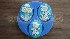 Силіконовий молд "Набір квіткових каменів"