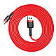 Дата кабель Baseus Cafule Type-C Cable 2A (2m) (CATKLF-C) Червоний yk07 _tdo - фото 4 - id-p2912774997