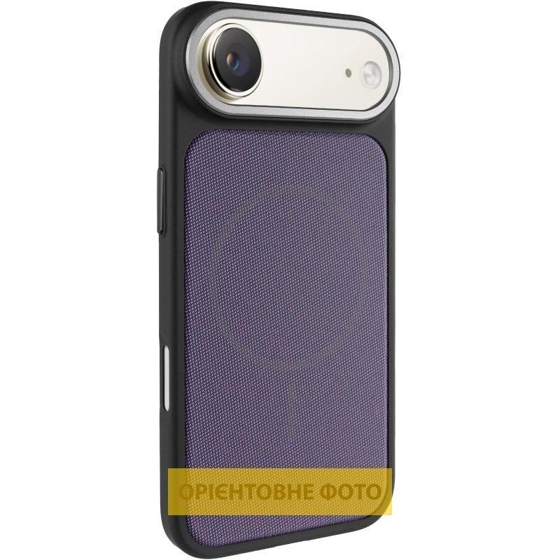 Чехол PC TechWoven Hybrid with MagSafe для Apple iPhone 17 Air (6.5") Black / Purple yk07 tdi, фото 1