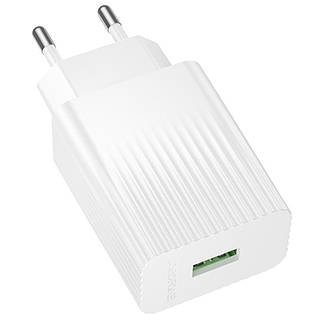 СЗУ Borofone BAS72A Source QC3.0 18W (1USB-A) White yk07 tdi
