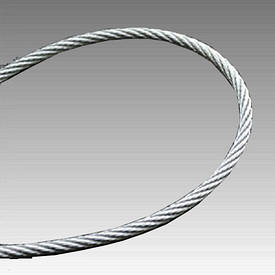 Трос оцинкований 10 мм DIN 3060 (6*19) бухта 100 м new