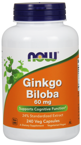 Now Ginkgo Biloba 60mg 240 сарѕ