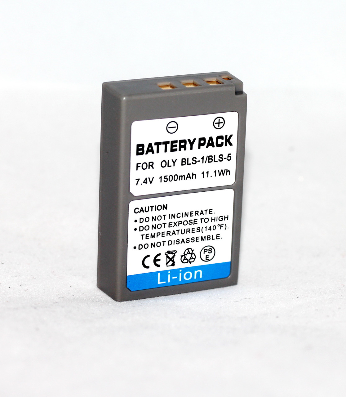 Акумулятор для фотоапаратів OLYMPUS - BLS-5 (PS-BLS5, BLS-50) - анлог на 1500 ma