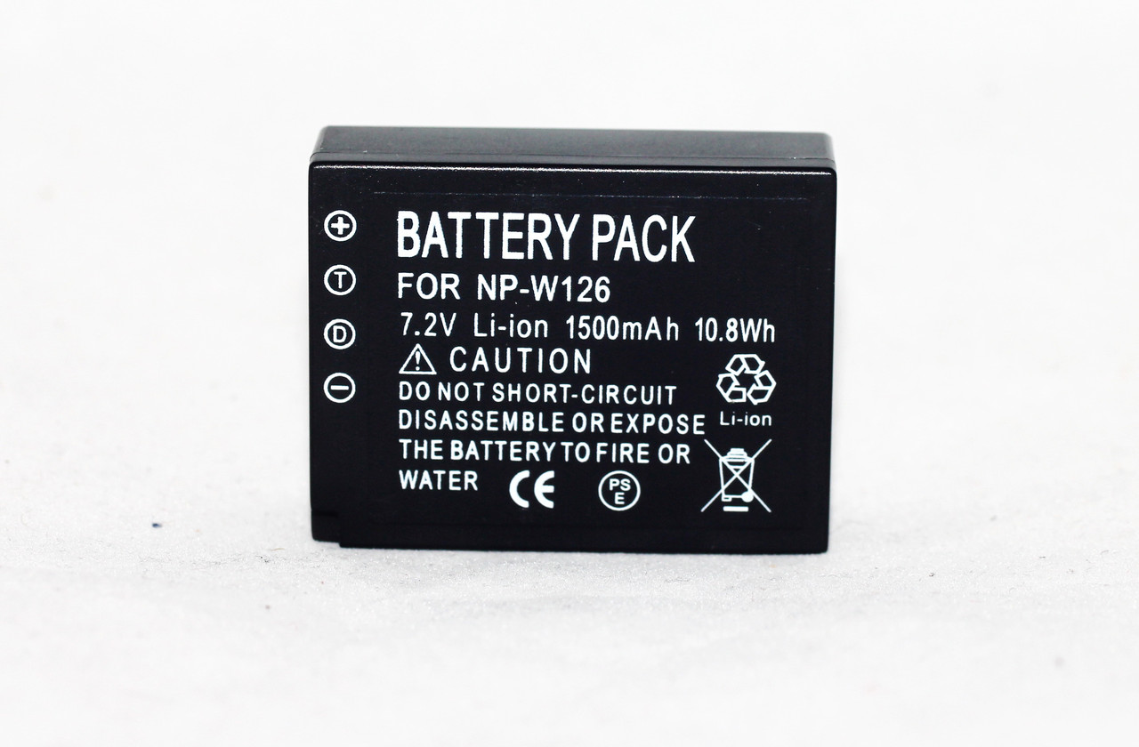 Акумулятор NP-W126 для камер FujiFilm X-H1, X-Pro3, X-Pro2, X-Pro1, X-T3, X-T2, X-T1, X-S10 аналог на 1500 ма
