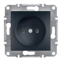 Розетка без заземлення Schneider Electric Asfora Антрацит EPH3000171