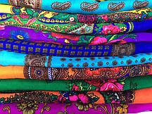 Від 10 шт. Хустка на голову без люрекс 80х80 яскравий гуртом купити гуртом в інтернет-магазині