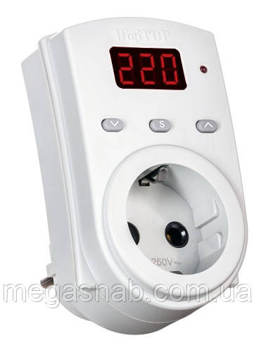 Бар'єр розетка Vp-10AS з з/к 2,2 кВт V-protector (білий), фото 1
