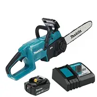 Профессиональная аккумуляторная цепная пила MAKITA DUC357RT: с АКБ 18V 5 Ah, шина 35 см AGT12