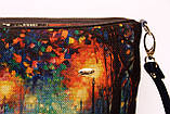 Жіноча стьобана сумочка Двоє на алеї, фото 7