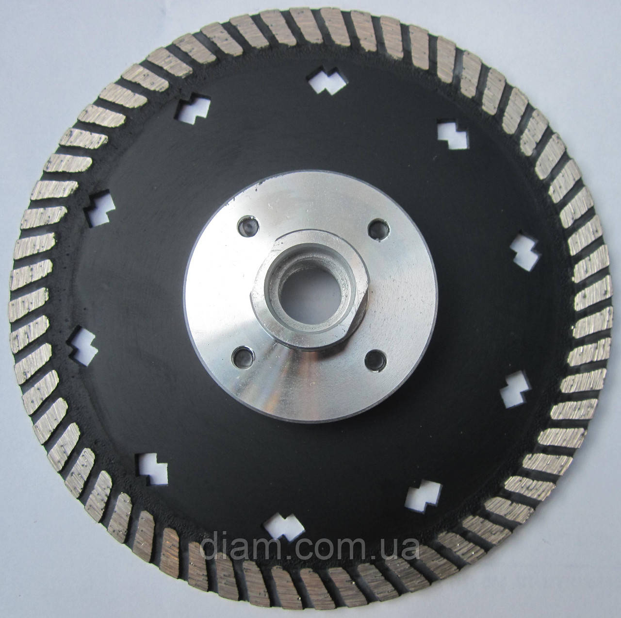 Алмазный диск на фланце для резки и шлифовки гранита MULTI 2/1 Turbo 125x2,8x10/24x22/M14F - фото 2 - id-p383896516