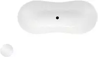 Ванна Besco Viya 170x72 отдельностоящая овальная 190 л