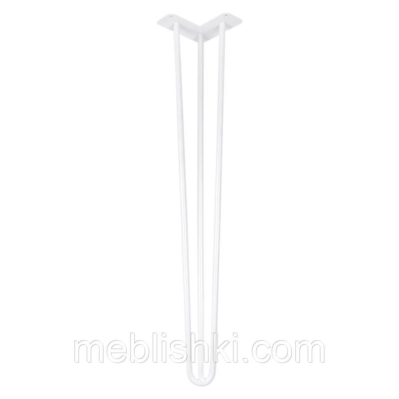 Ніжка меблева HAIRPIN Leg 3ROD Big h71 см, біла