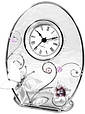 Кварцевые настольные часы "Колокольчики и зеркальная бабочка" Charme de Femme 320-CK, прозрачный матовый, фото 2