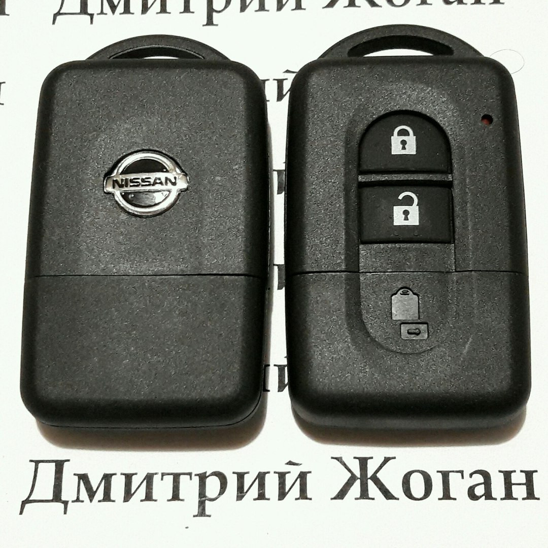 Корпус смарт ключа для NISSAN (Ниссан) Кашкай, Х-Трейл, Микра, Ноут, тиида 2 - кнопки - фото 1 - id-p506983786