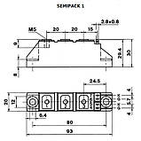 SKMD105F08 -діодний модуль, фото 3