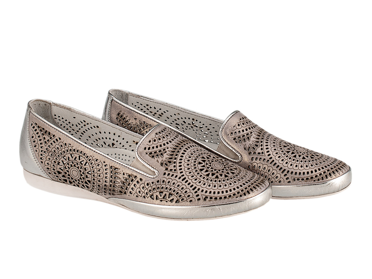 Мокасини Etor 2609-3010-14251-12055 сріблястий