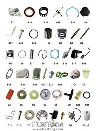 Запчастини до мотокоса китайського виробництва