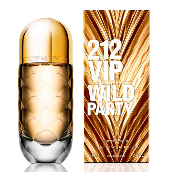 Жіноча парфумована вода Carolina Herrera 212 VIP Wild Party (Кароліна Еррера 212 Віп Вілд Паті) 80 мл