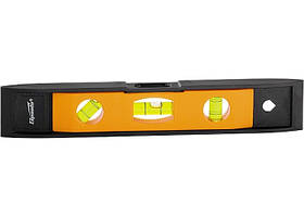 Рівень, 225 мм, 3 вічка, пластмасовий "Торпедо" (II) SPARTA