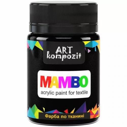 

Фарба по тканині MAMBO "ART Kompozit", 50 мл (23 чорний)