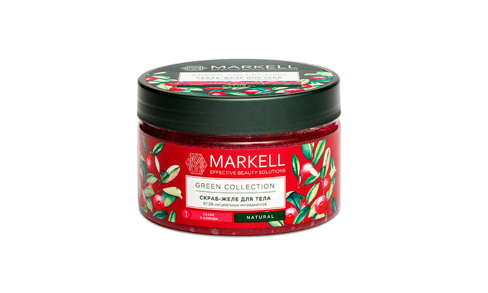 

Скраб-желе для тела Markell Green Collection Сахар и клюква, 250 мл арт. 17231