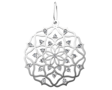 

Подвеска - кулон серебряная Цветок