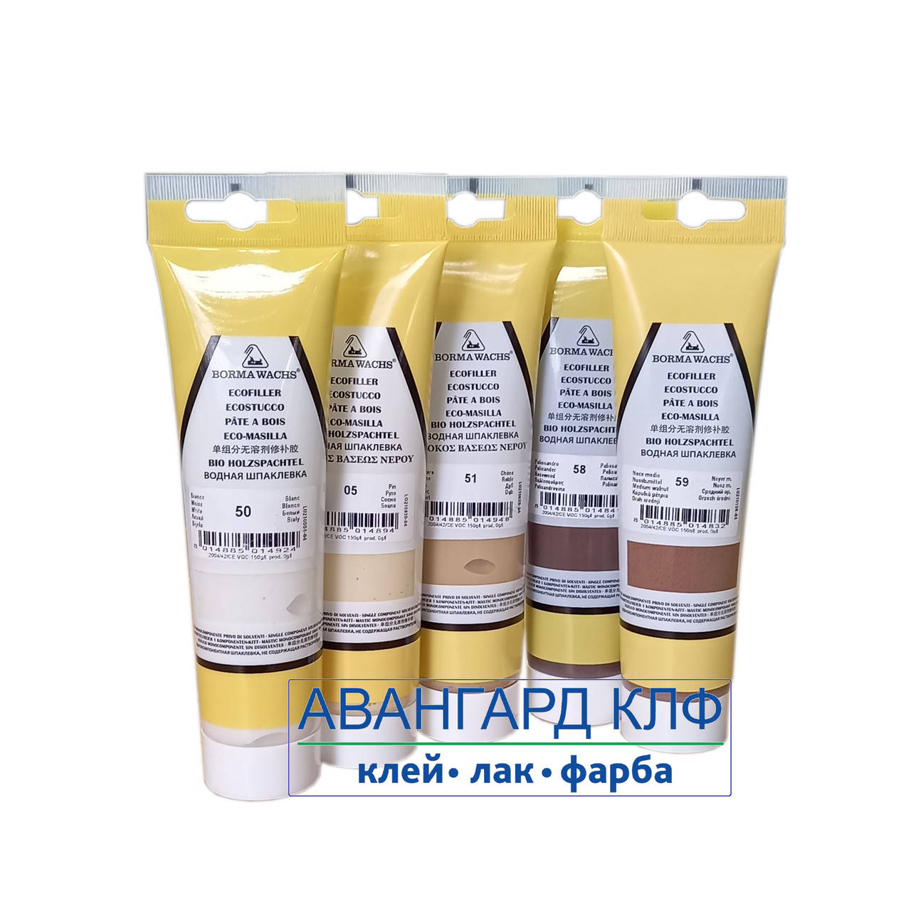 

Шпаклевка водная Borma Wachs "ECOSTUCCO" 50 — белая (250 г), Белый