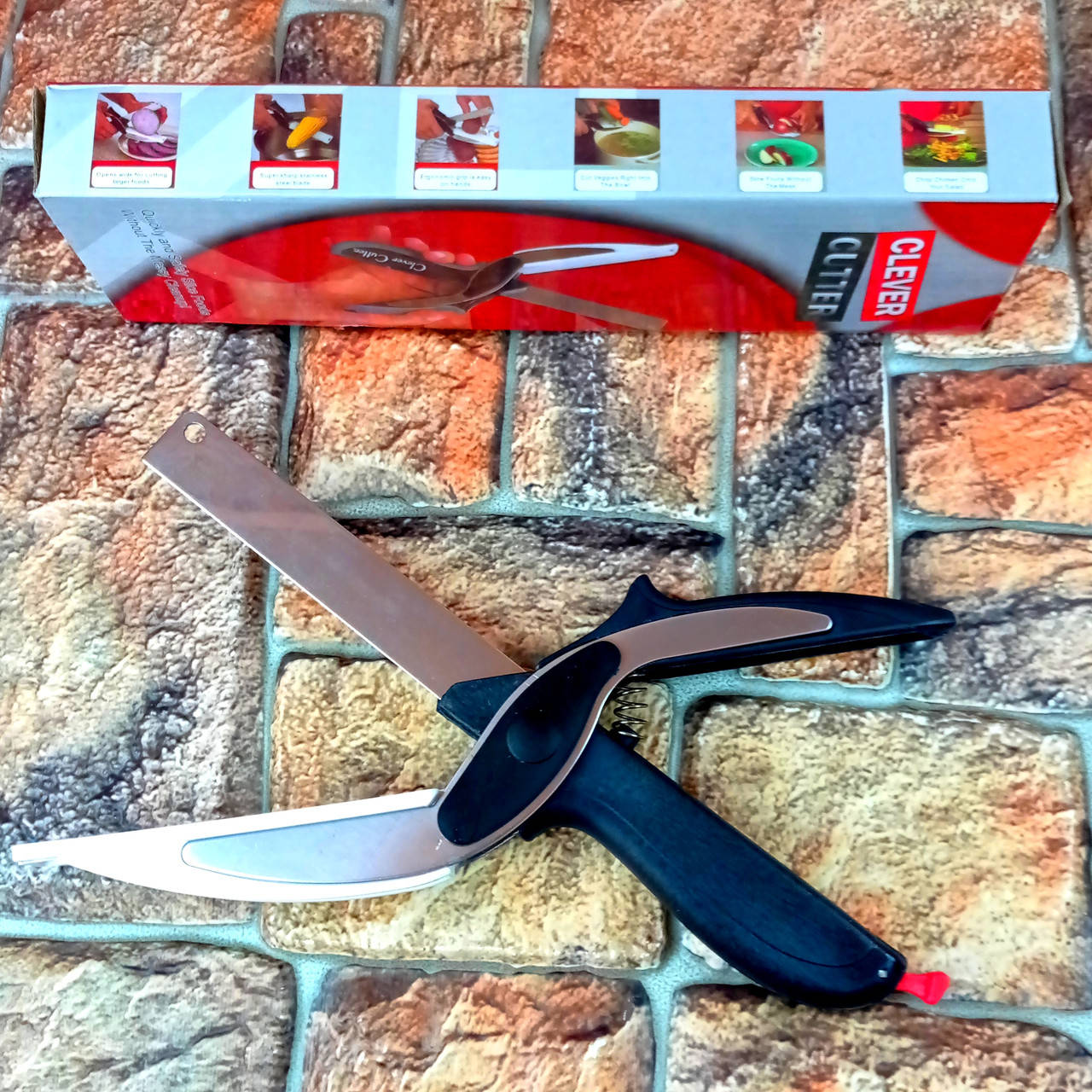 

Кухонные ножницы Clever cutter 2 в 1 умный нож-ножницы Оригинальные фото