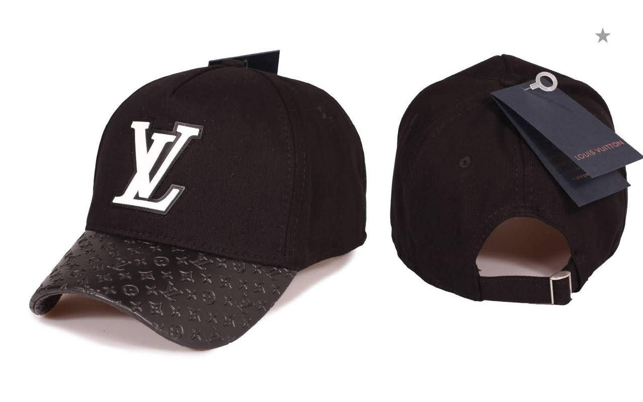 

Кепка Луи Виттон черная мужская\женская. Брендовая кепка унисекс, Черный