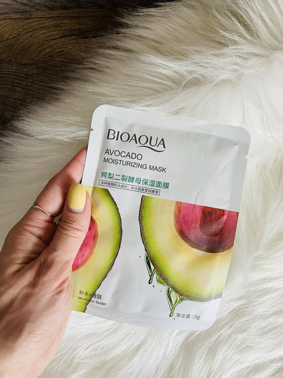 

Тканевая маска для лица авокадо Bioaqua Mask