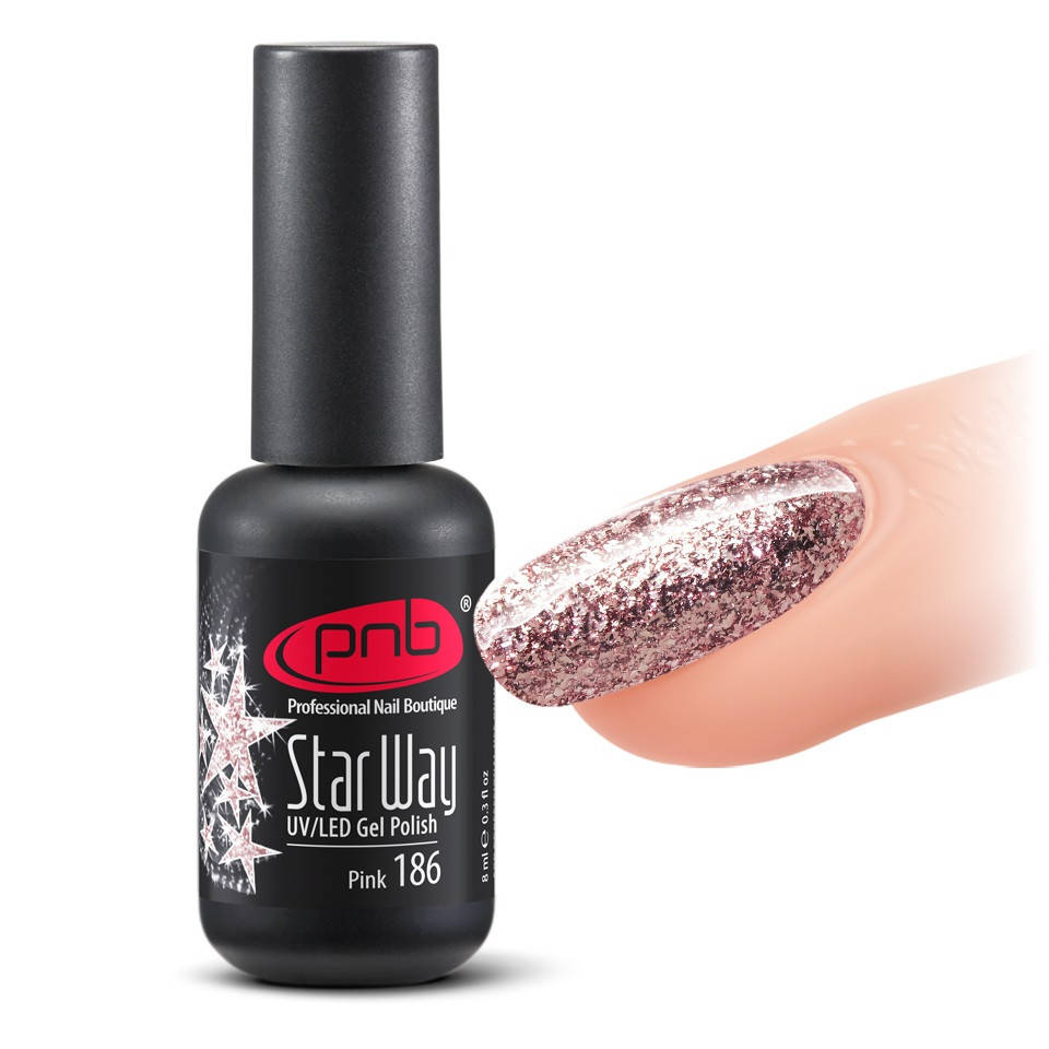 

Гель-лак PNB - Pink 186, 8 мл