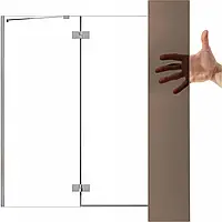 Парма для ванны Radaway Essenza PND 130L коричневая закаленное стекло