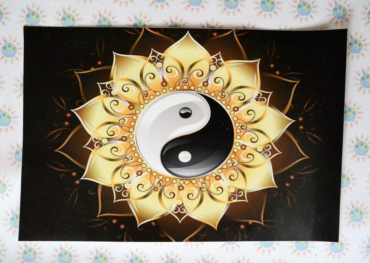 Наклейка на ноутбук. Інь Янь