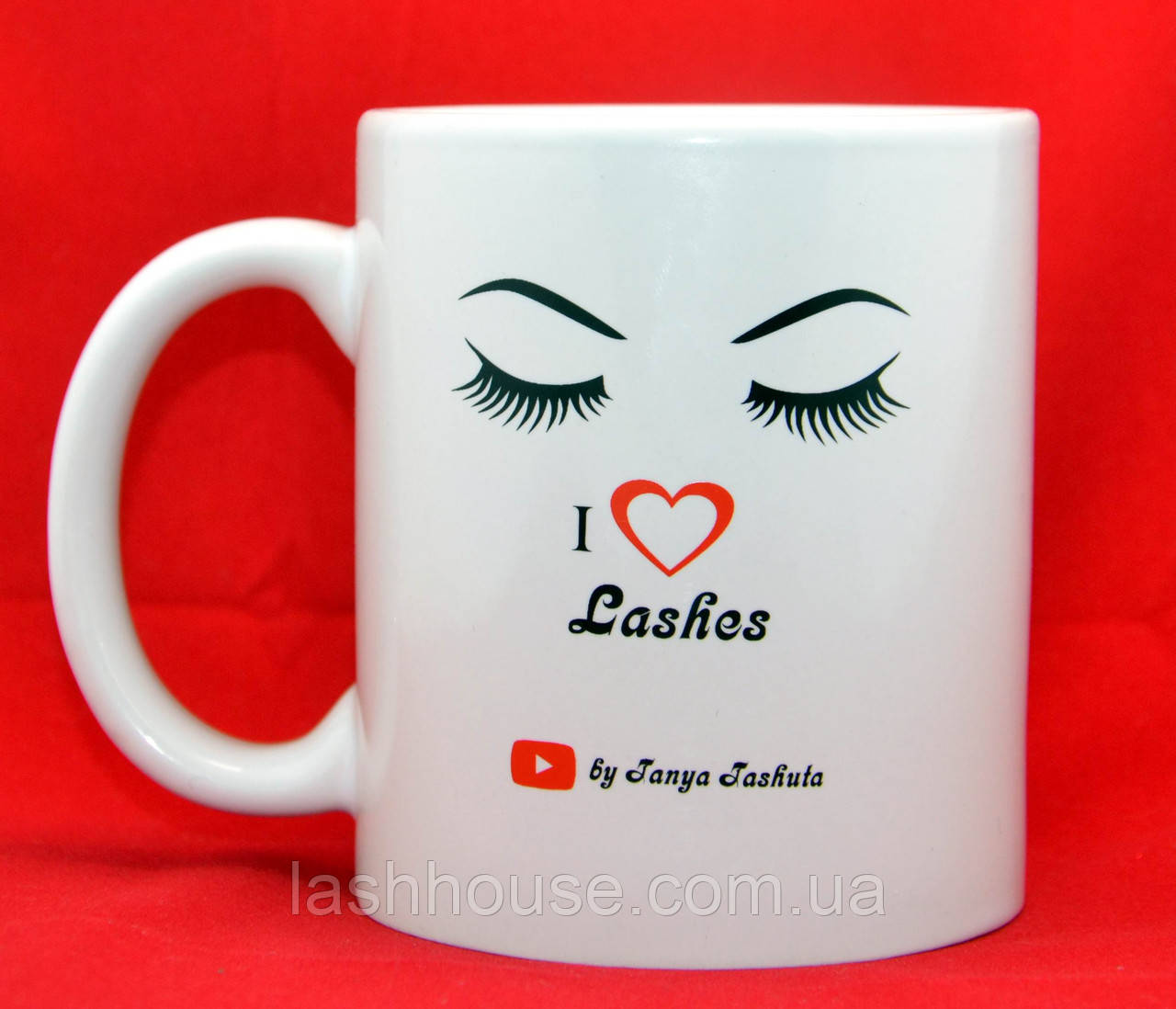 Кухоль фірмовий "I Love Lashes"