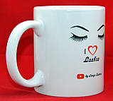 Кухоль фірмовий "I Love Lashes", фото 2
