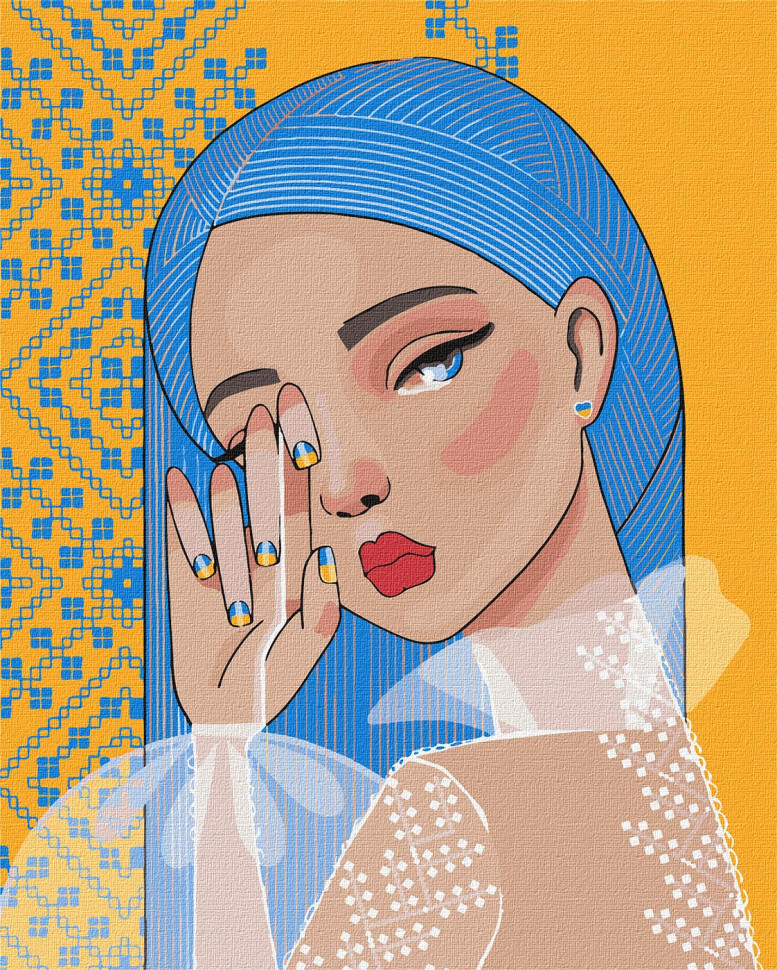 Набор для рисования по номерам Идейка KHO4907, сюжет "Несокрушимая ©mosyakart", 40х50 см AllInOne -market-without-queues-, фото 1
