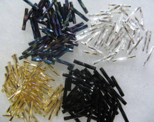 Стеклярус, бісер, стеклярусні пучки, тасьма