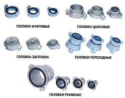 Пожежні гайки ГР-50,ГМ,ГЦ,ГЗ,ГП-50