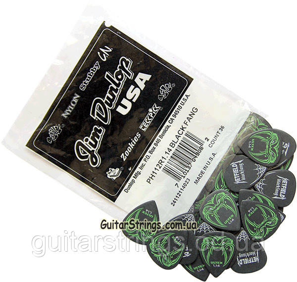 Медиатор Dunlop PH112R1.14 James Hetfield Signature Black Fang Ultex 1.14 mm - фото 5 - id-p254183204