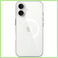 Прозрачный пластиковый чехол Clear Case AAA с MagSafe и анимацией для смартфона Apple iPhone 16 (6.1")