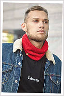 Зимний красный снуд мужской Бракстон P61AP60735