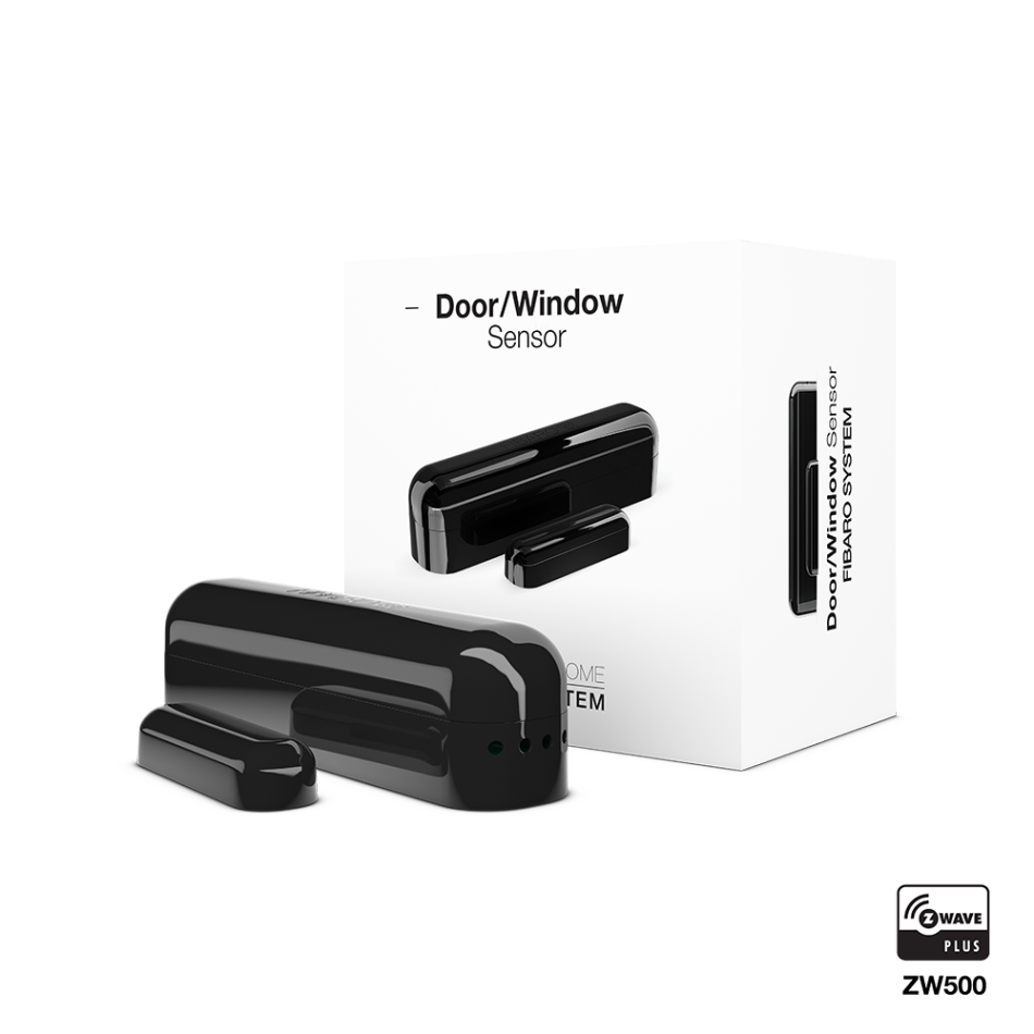 Датчик відчинення дверей/вікна чорний FIBARO Door/Window Sensor Black — FIBEFGK-103-ZW5