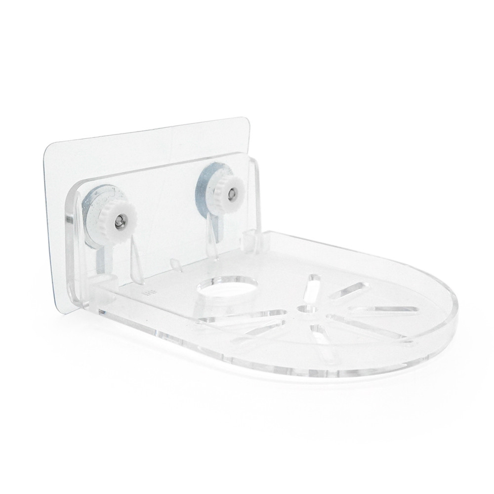 Кронштейн для камери, прозорий, пластик, 9,5х9,5см кріплення на стіну, фото 1