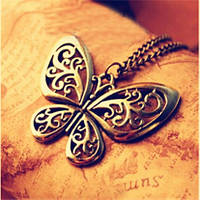 Великий кулон Метелик ажурний