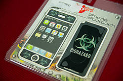 Наклейки BIOHAZARD на iPhone