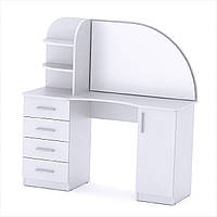 Зручний столик для візажу з напівкруглим дзеркалом 263X449E5E